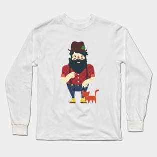 Beard & Kitten Long Sleeve T-Shirt